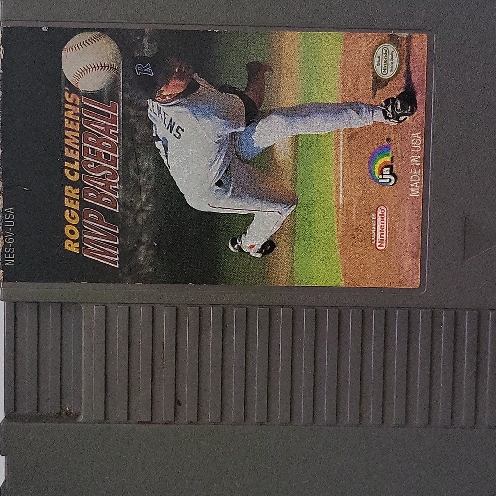 Roger Clemens MVP Baseball Nintendo Cartridge Vintage 1985 Video Game